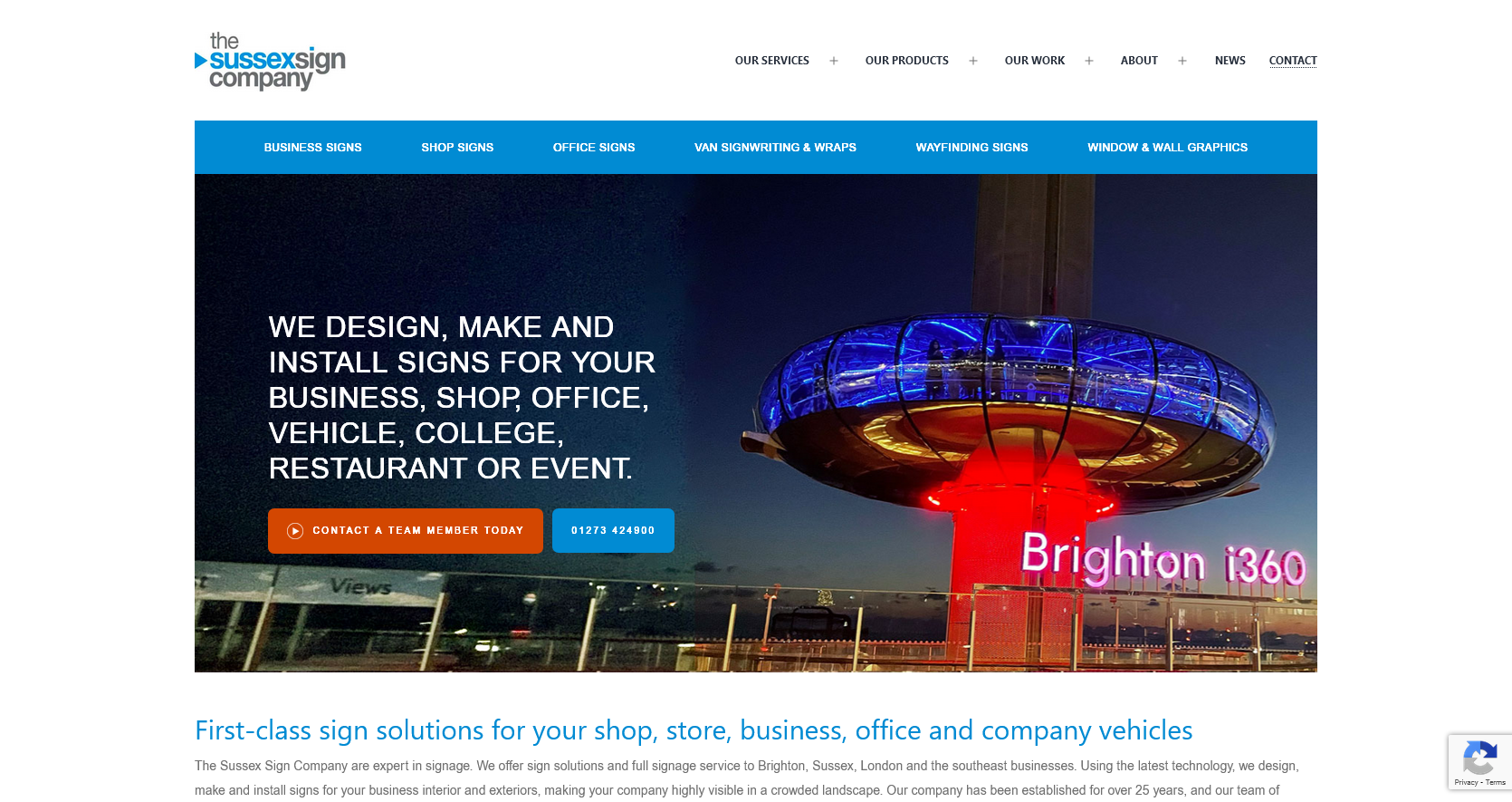 The Sussex Sign Company Ltd Website