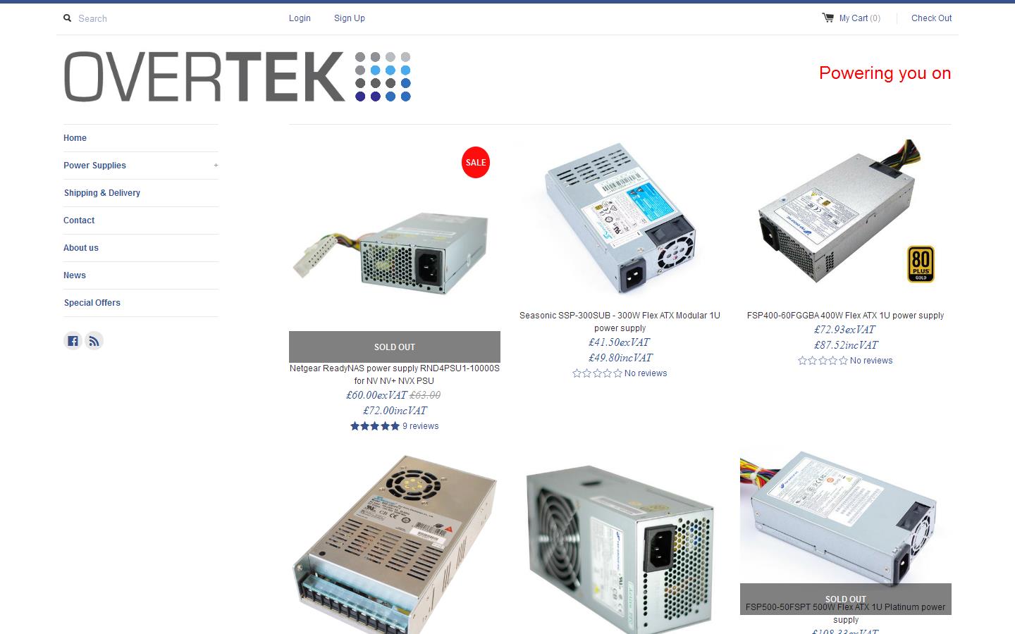 Overtek Ltd Website