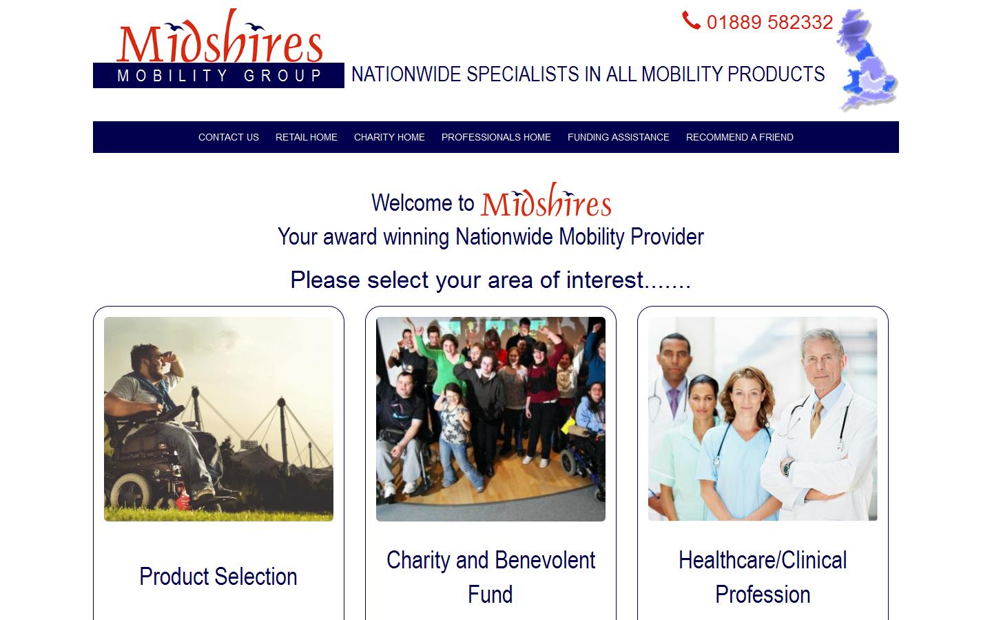 Midshires Mobility Group Website