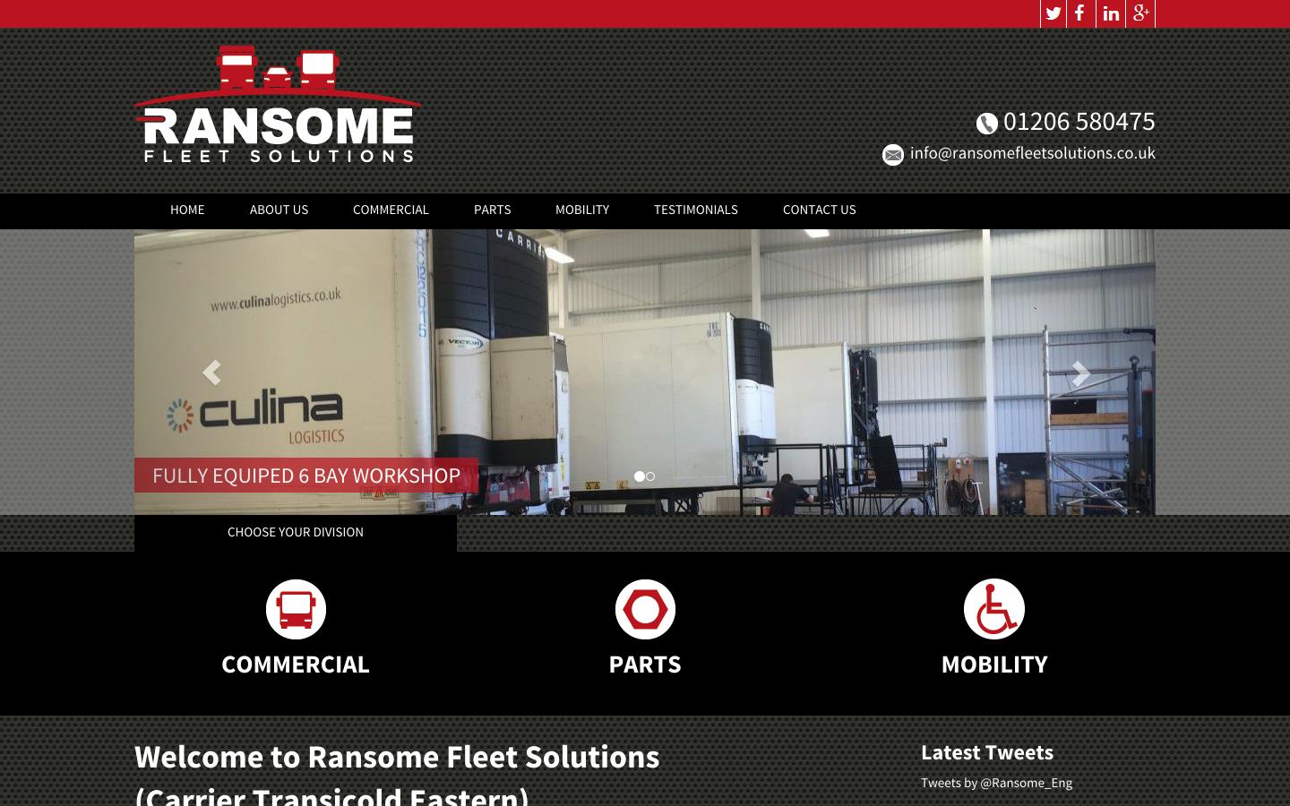 Ransome Fleet Solutions Website