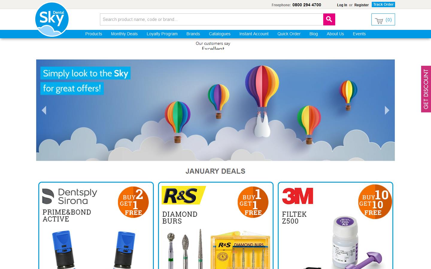 Dental Sky Wholesaler Ltd Website