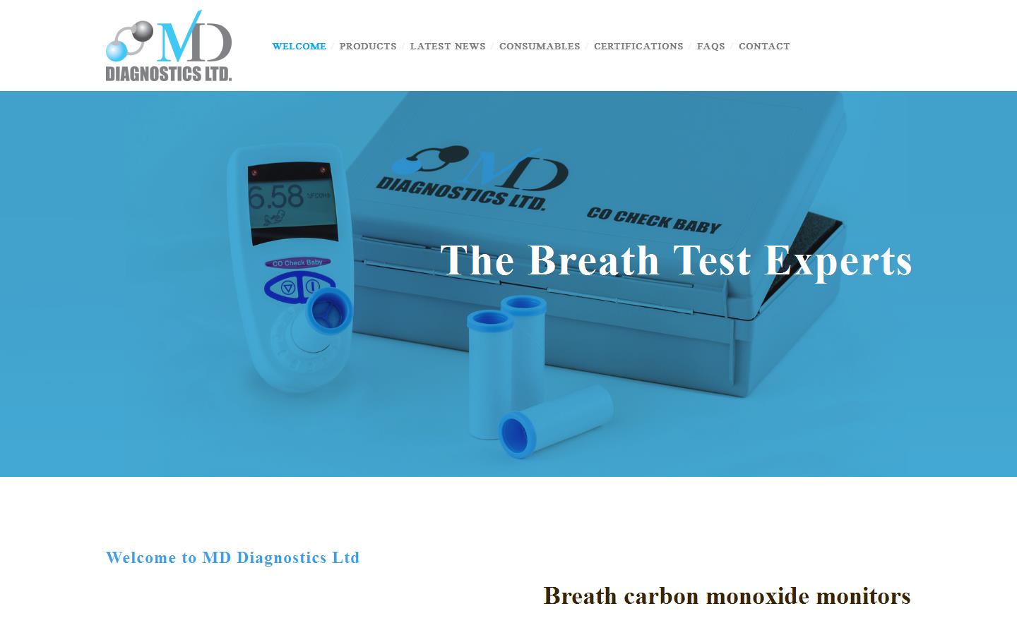 M D Diagnostics Ltd Website