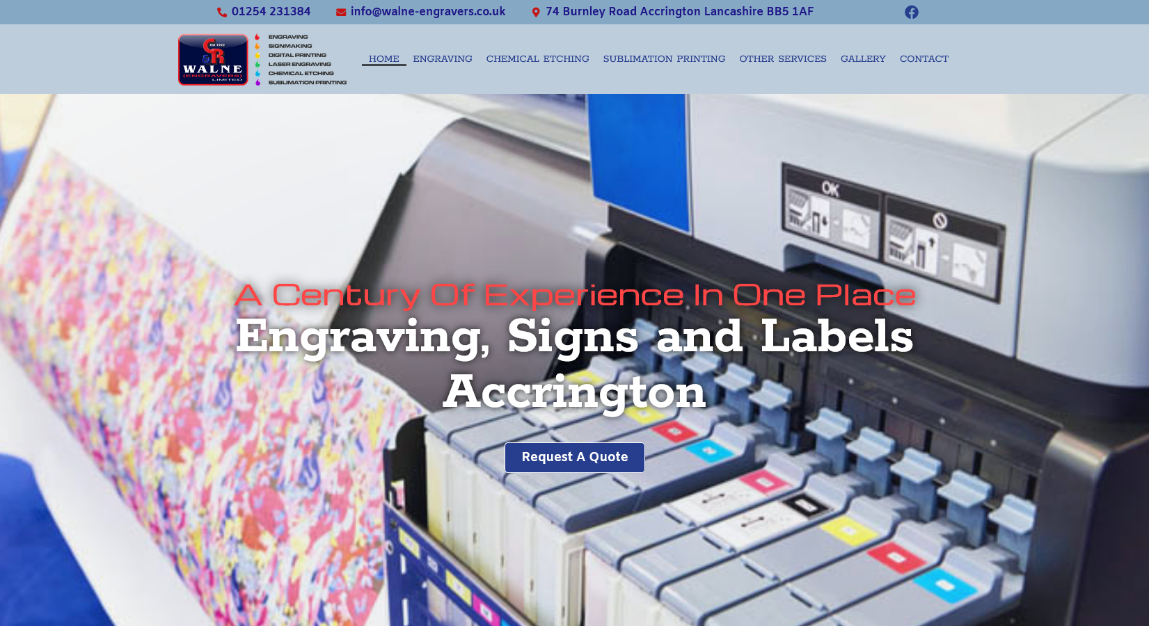 C&R Walne Engravers Ltd Website