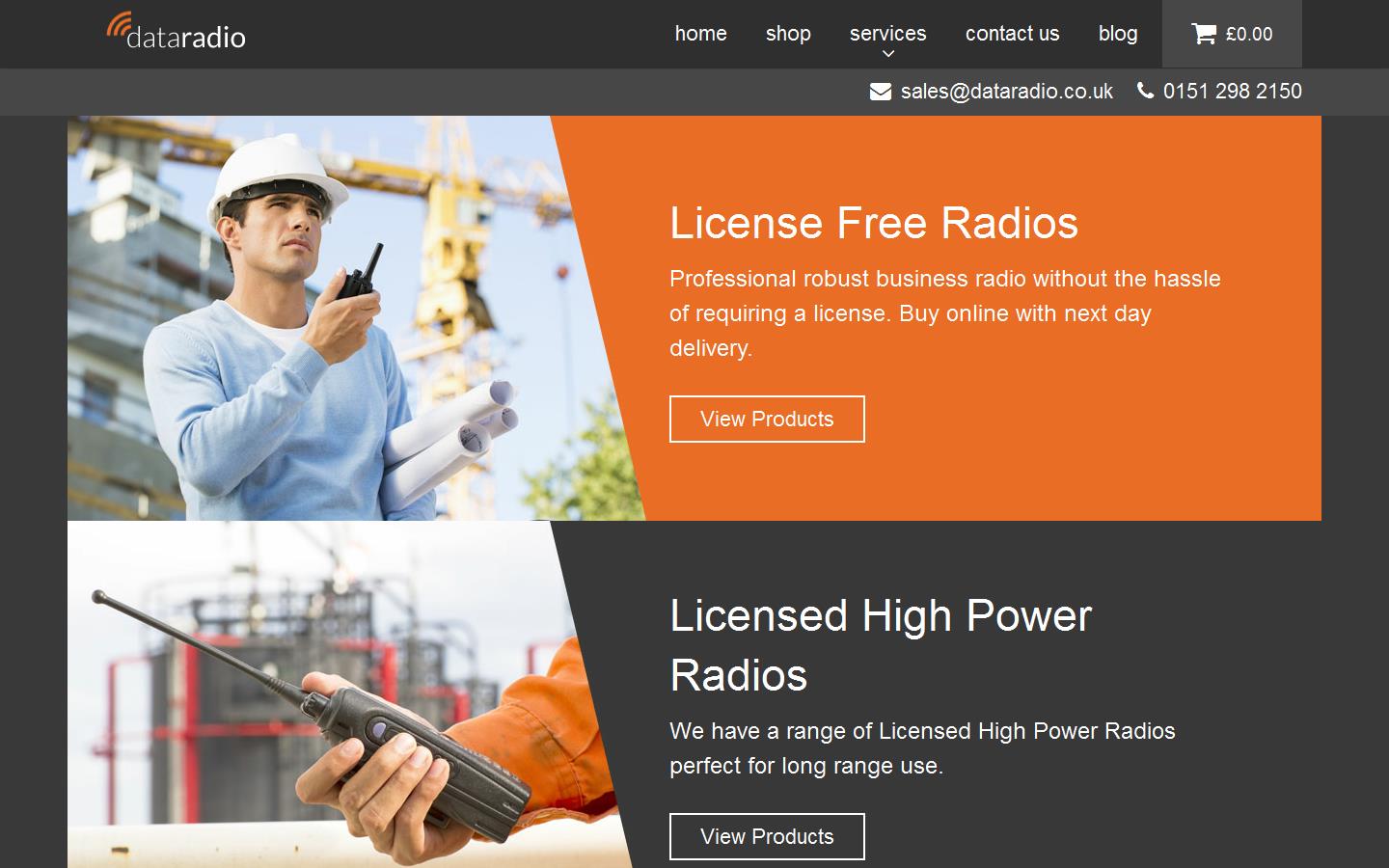 Data Radio Ltd Website