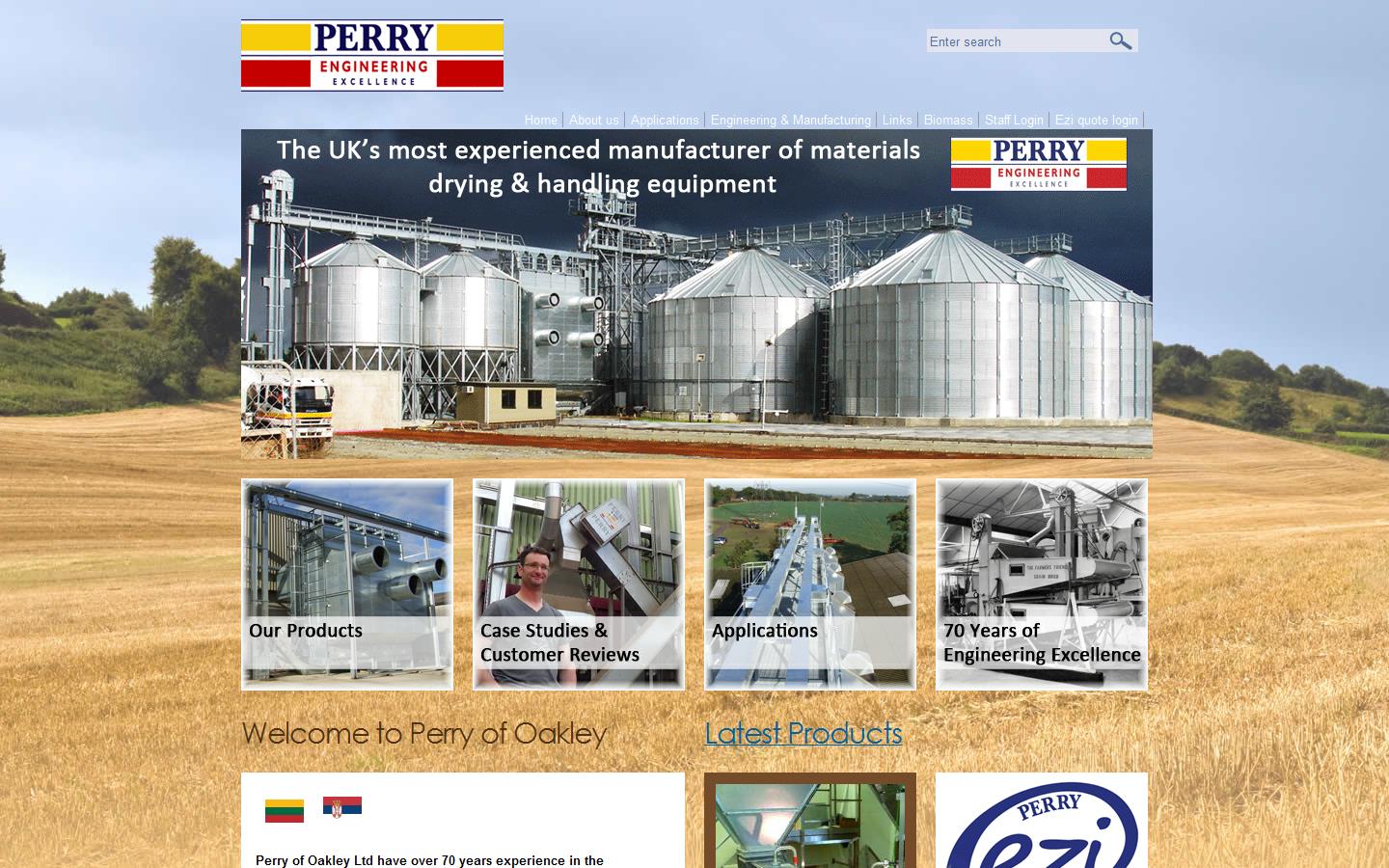 Perry of Oakley Ltd Website