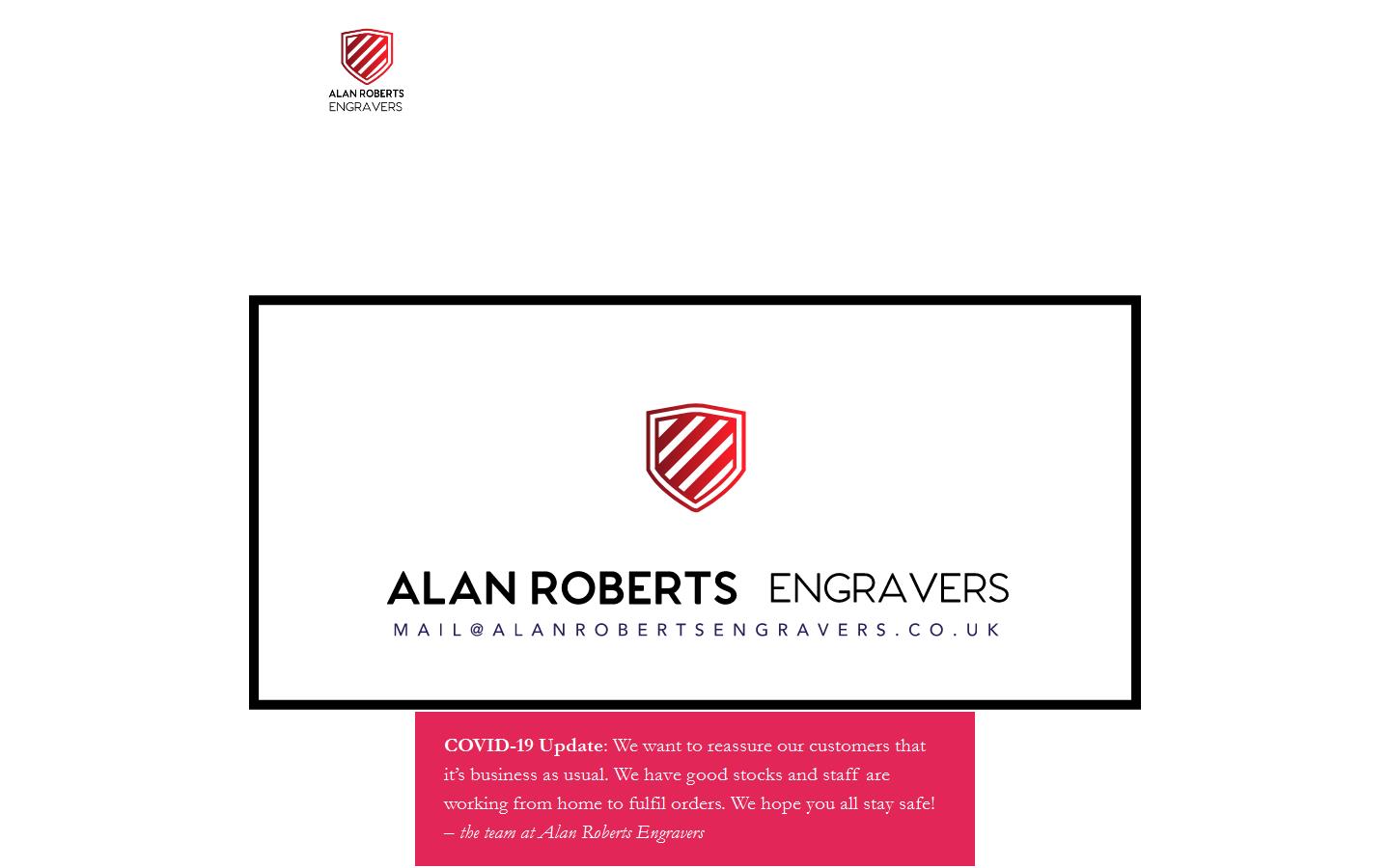 Alan Roberts (Engravers) Website