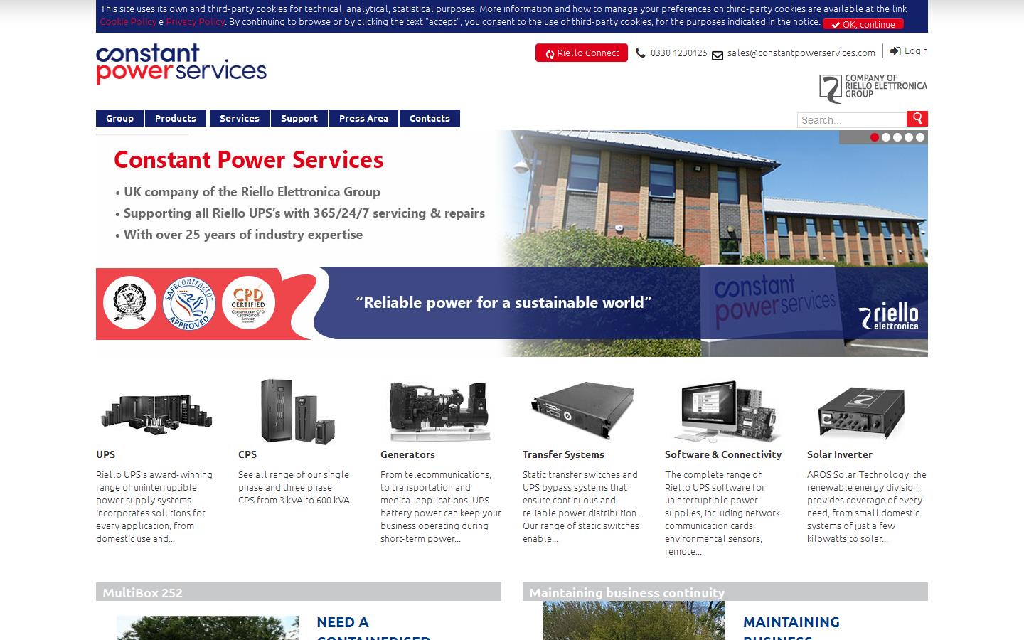 Constant Power Services Website