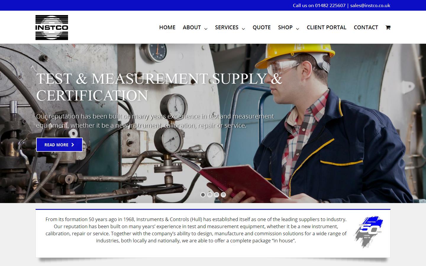 Instruments & Controls Hull Website