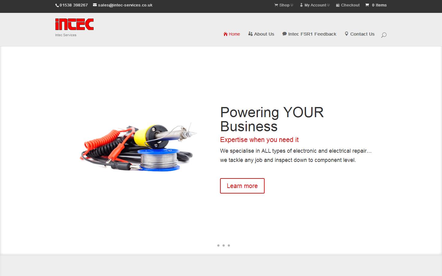 Intec Services Website