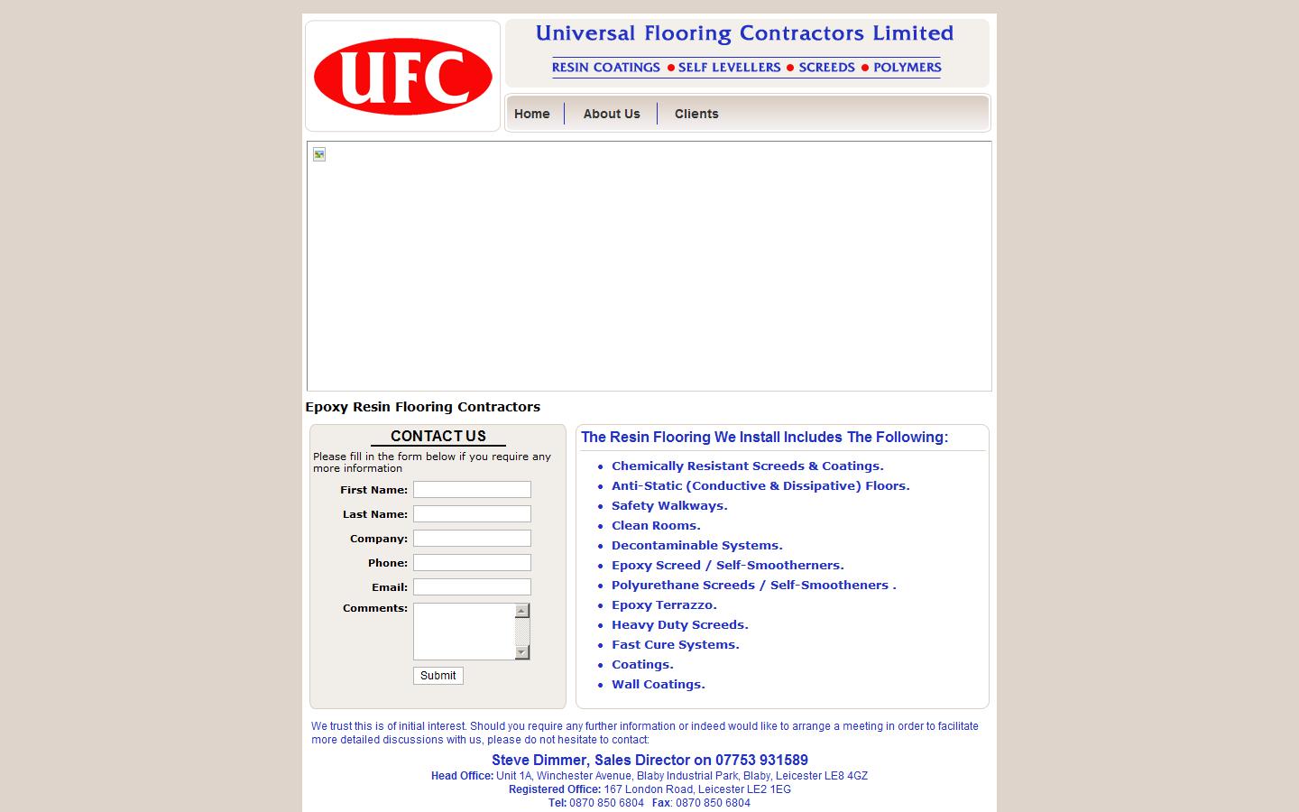 Universal Flooring Contractors Ltd Website