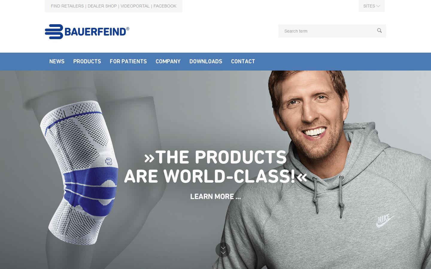 Bauerfeind UK Website