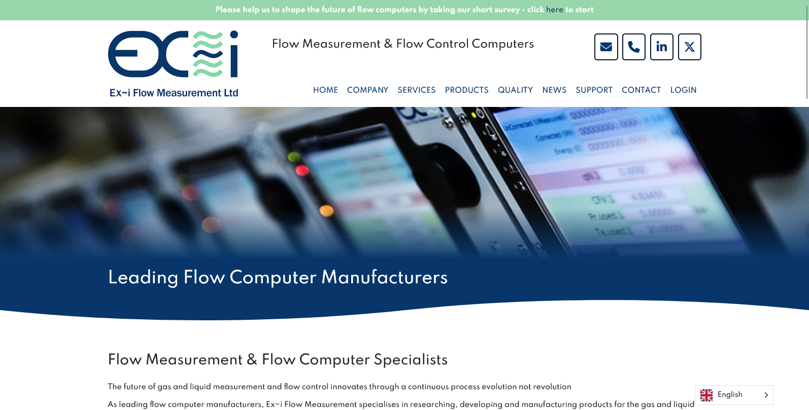 Ex~i Flow Measurement Ltd Website