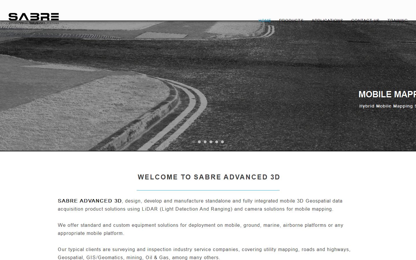 Sabre Advanced Surveying Website