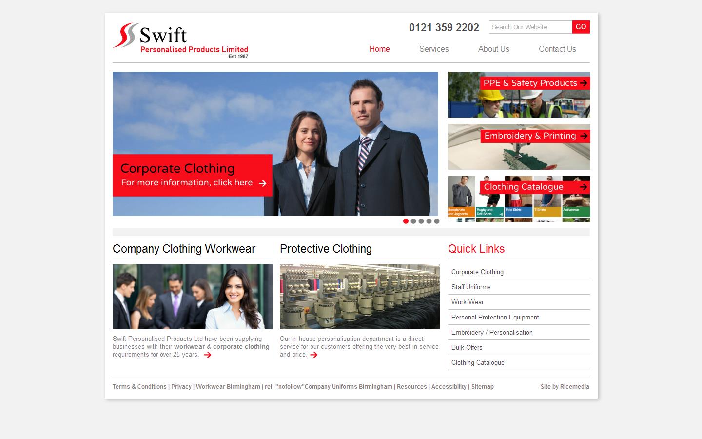 Swift Personalised Products Ltd Website