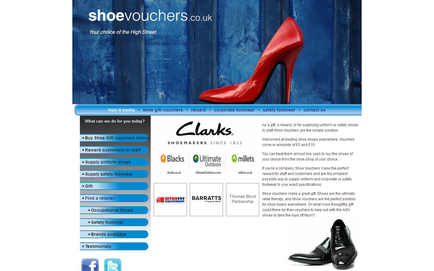 Shoe Vouchers Ltd Website