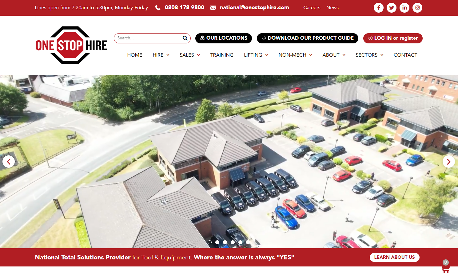 One Stop Hire Ltd Website