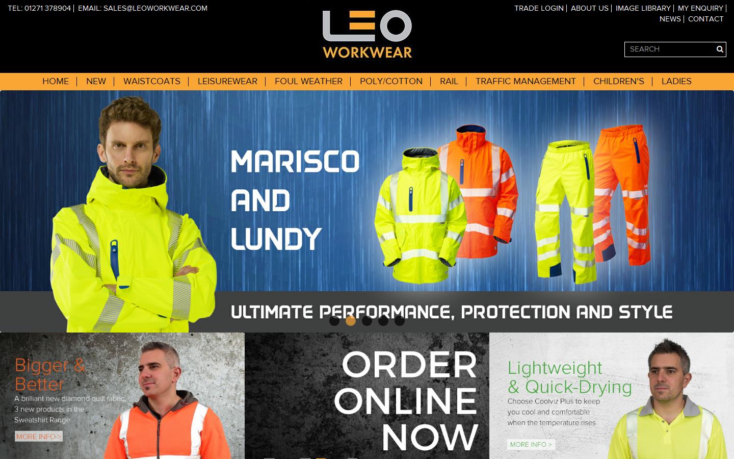 Leo Workwear Website