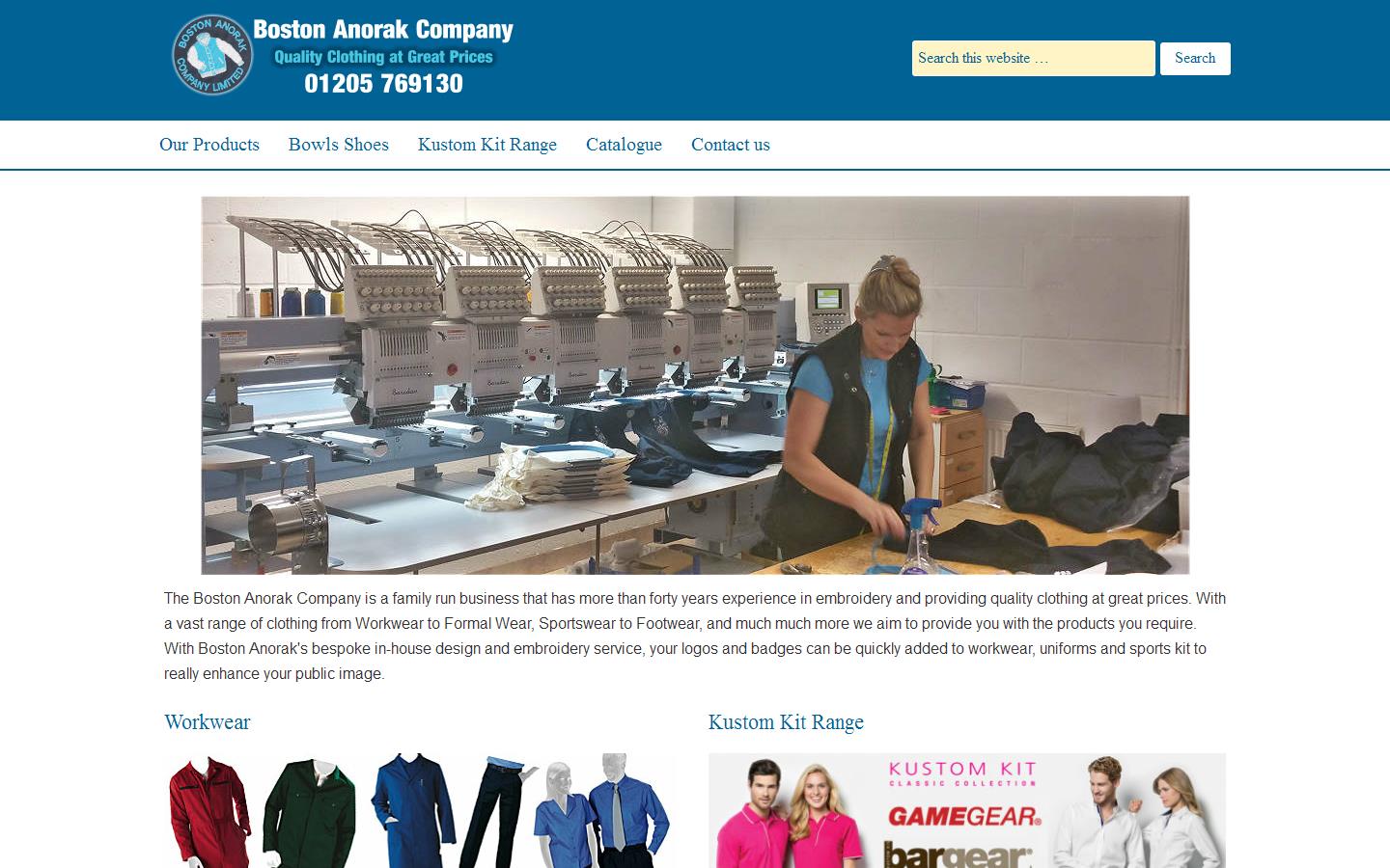 Boston Anorak Company Ltd Website