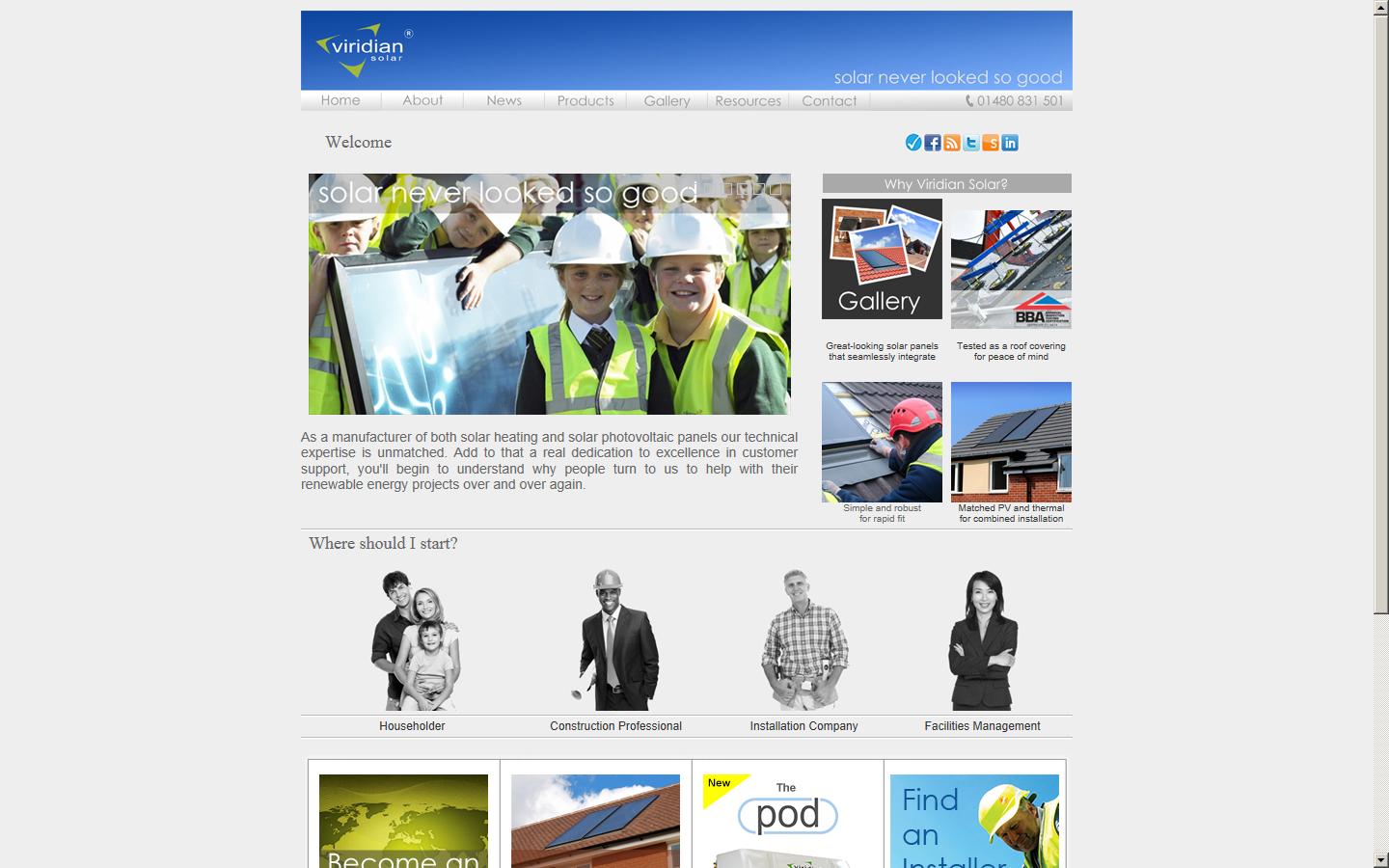 Viridian Solar Website