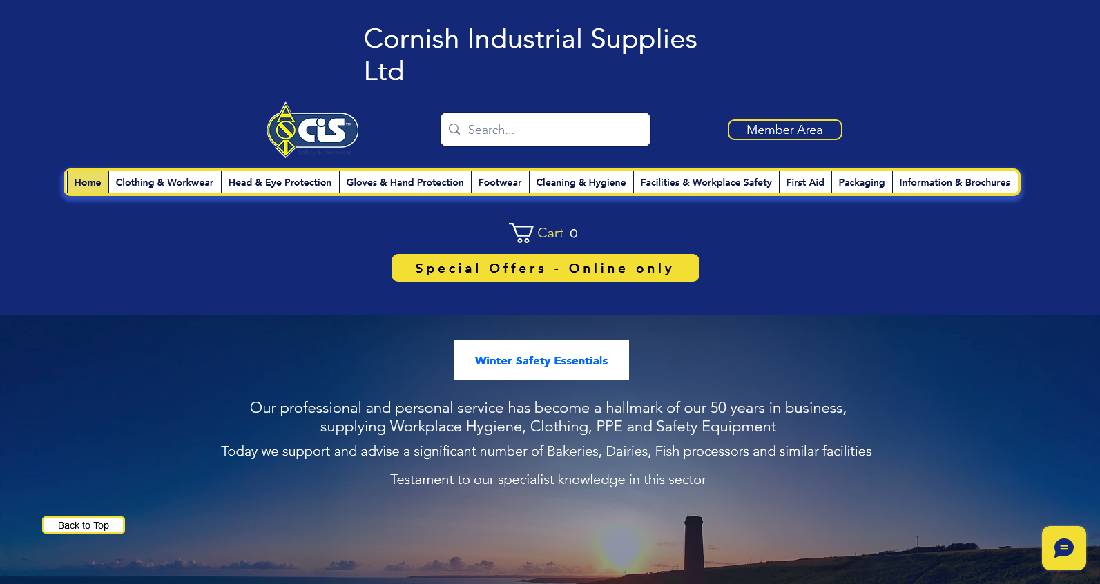 CIS Cornish Industrial Supplies Website