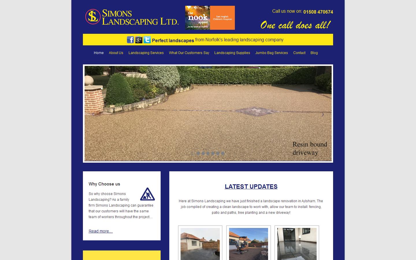 Simons Landscaping Ltd Website