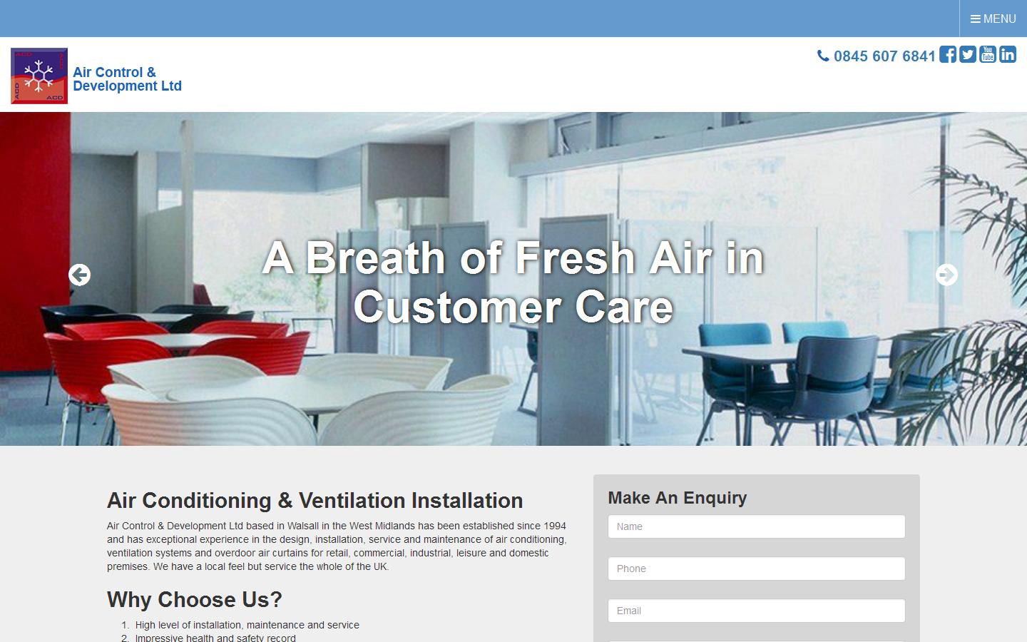 Air Control & Development Ltd Website