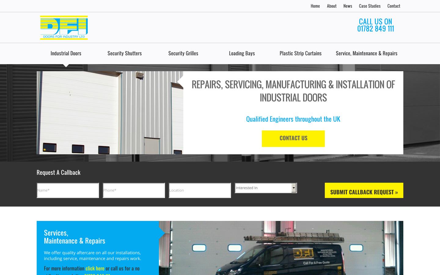 Doors for Industry Ltd Website