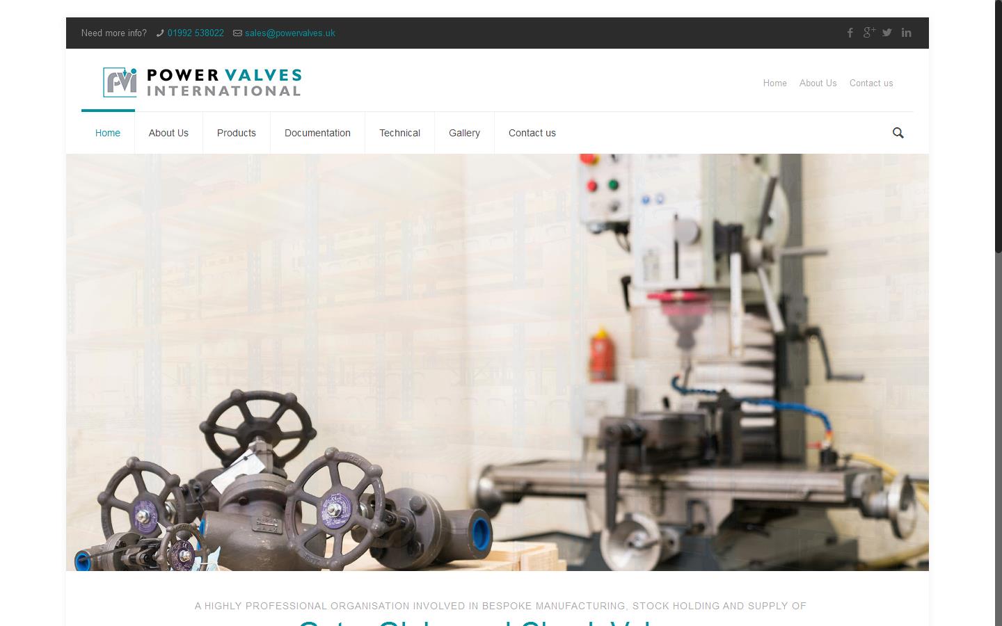 Power Valves International Ltd Website