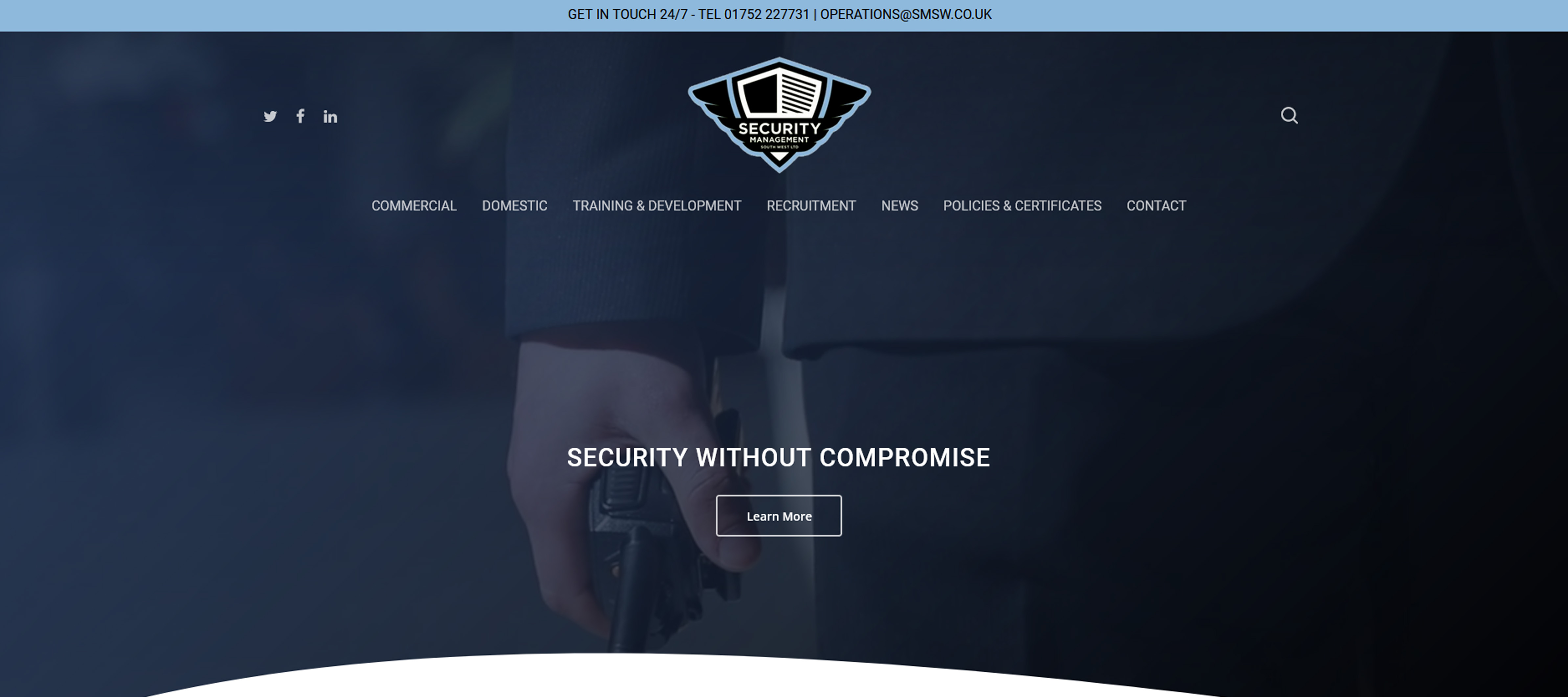 Security Management South West Ltd Website