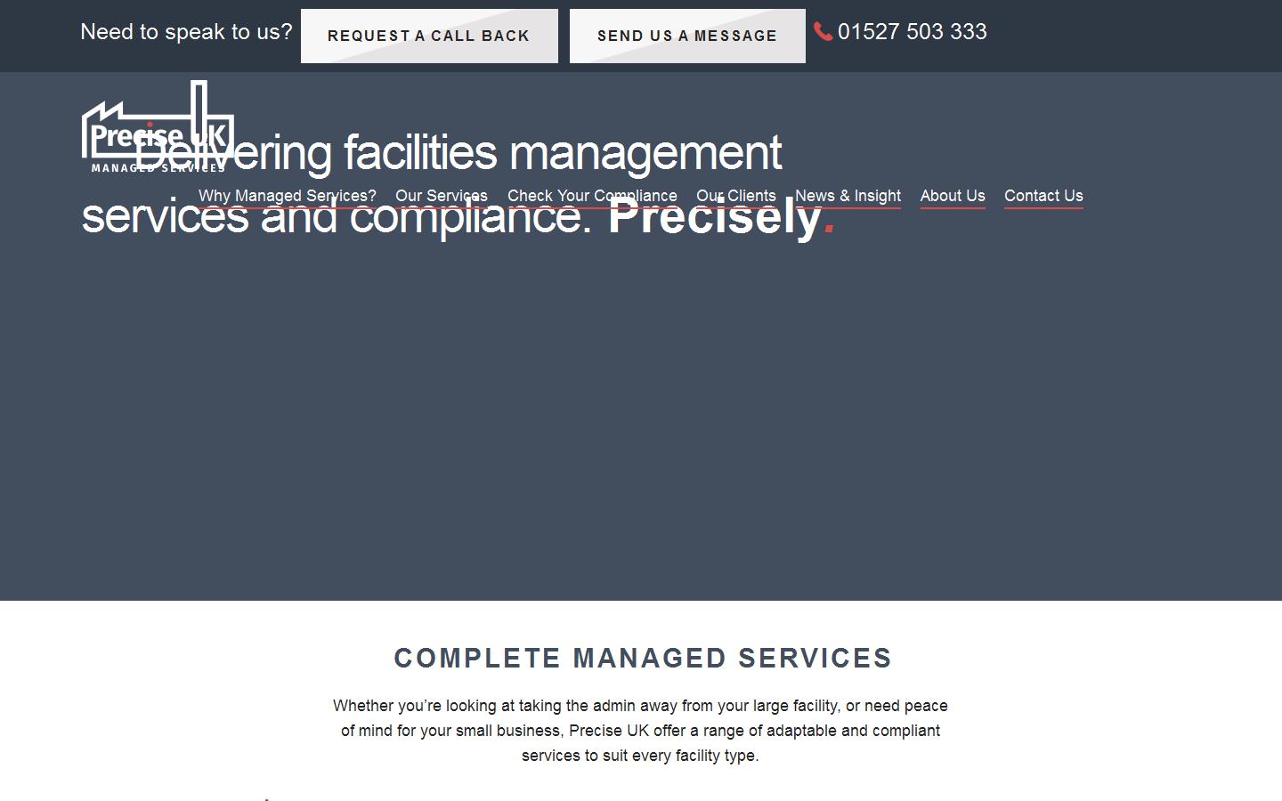 Precise Managed Services Website