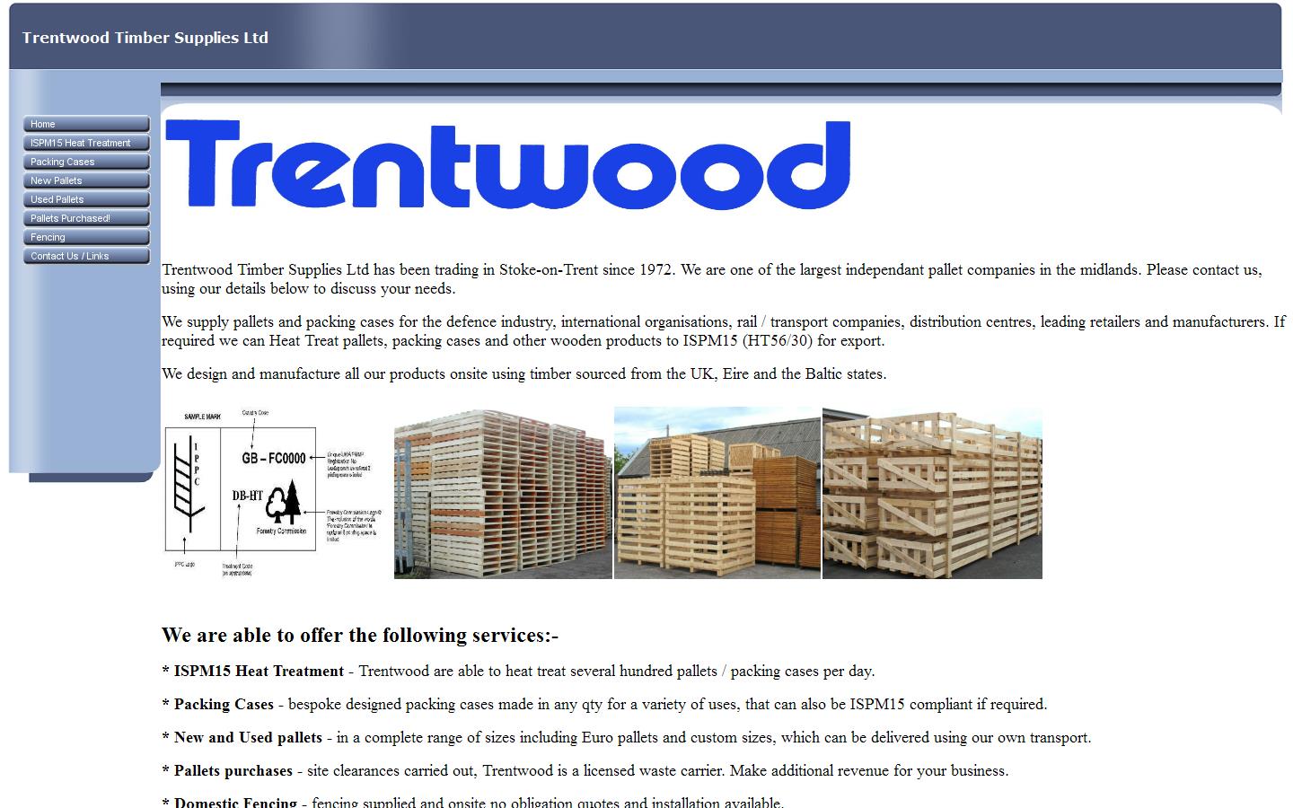 Trentwood Timber Supplies Ltd Website