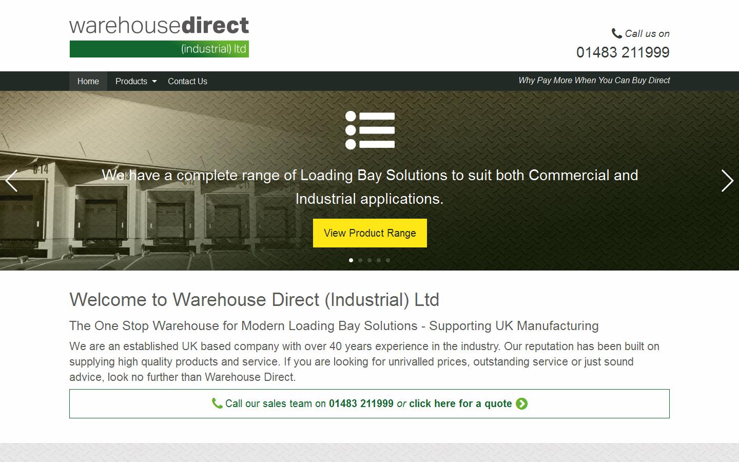 Warehouse Direct Website