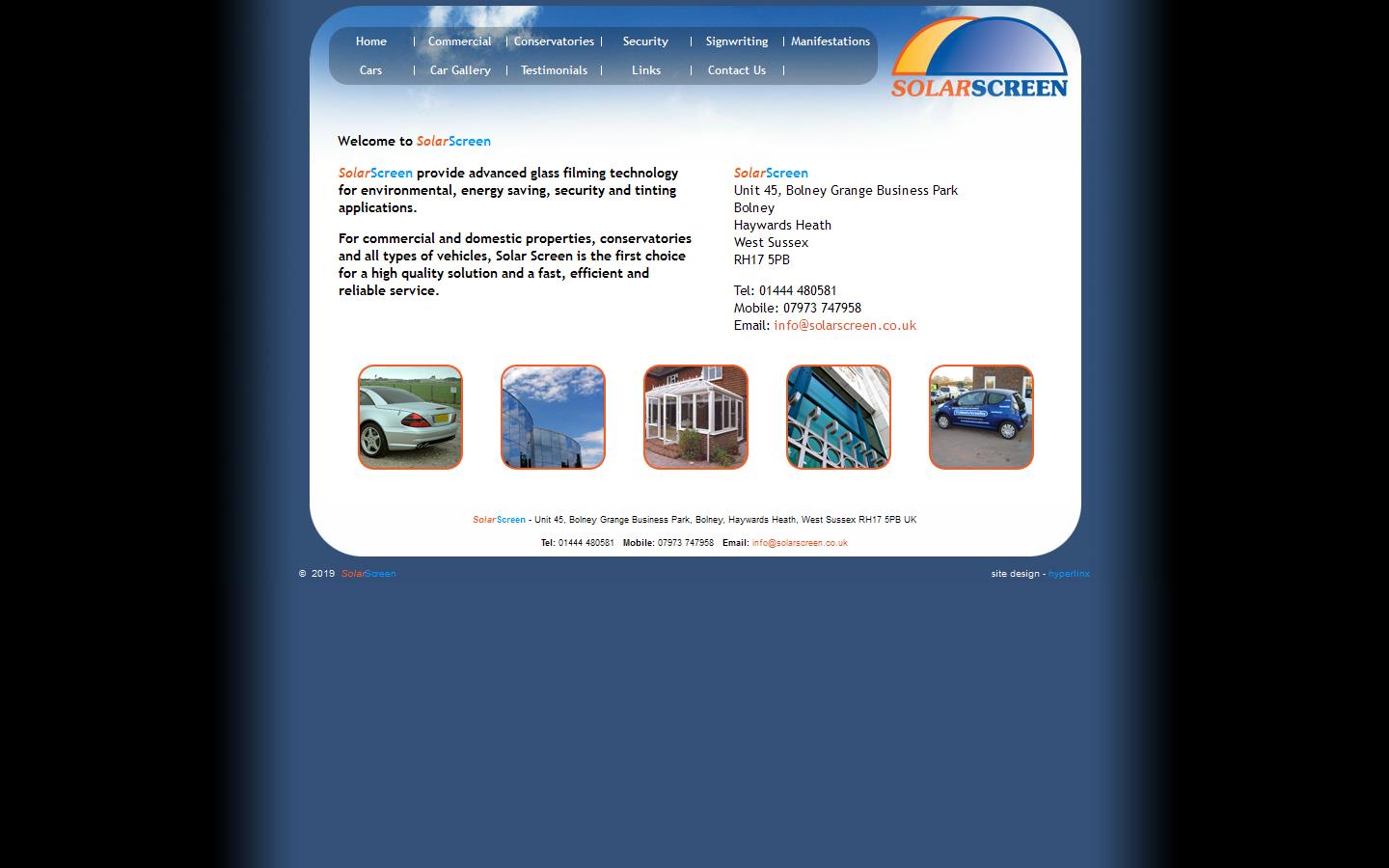 Solar Screen Website