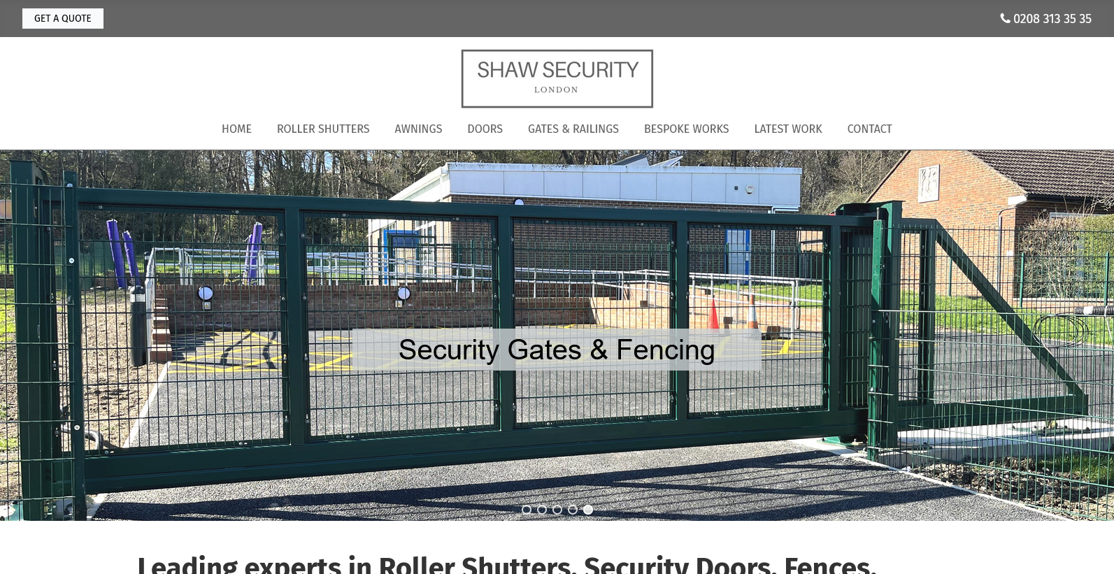 Shaw Security Website