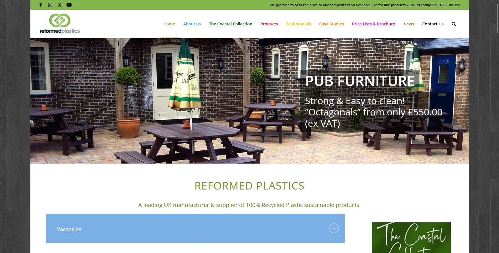 Reformed Plastics UK Ltd Website