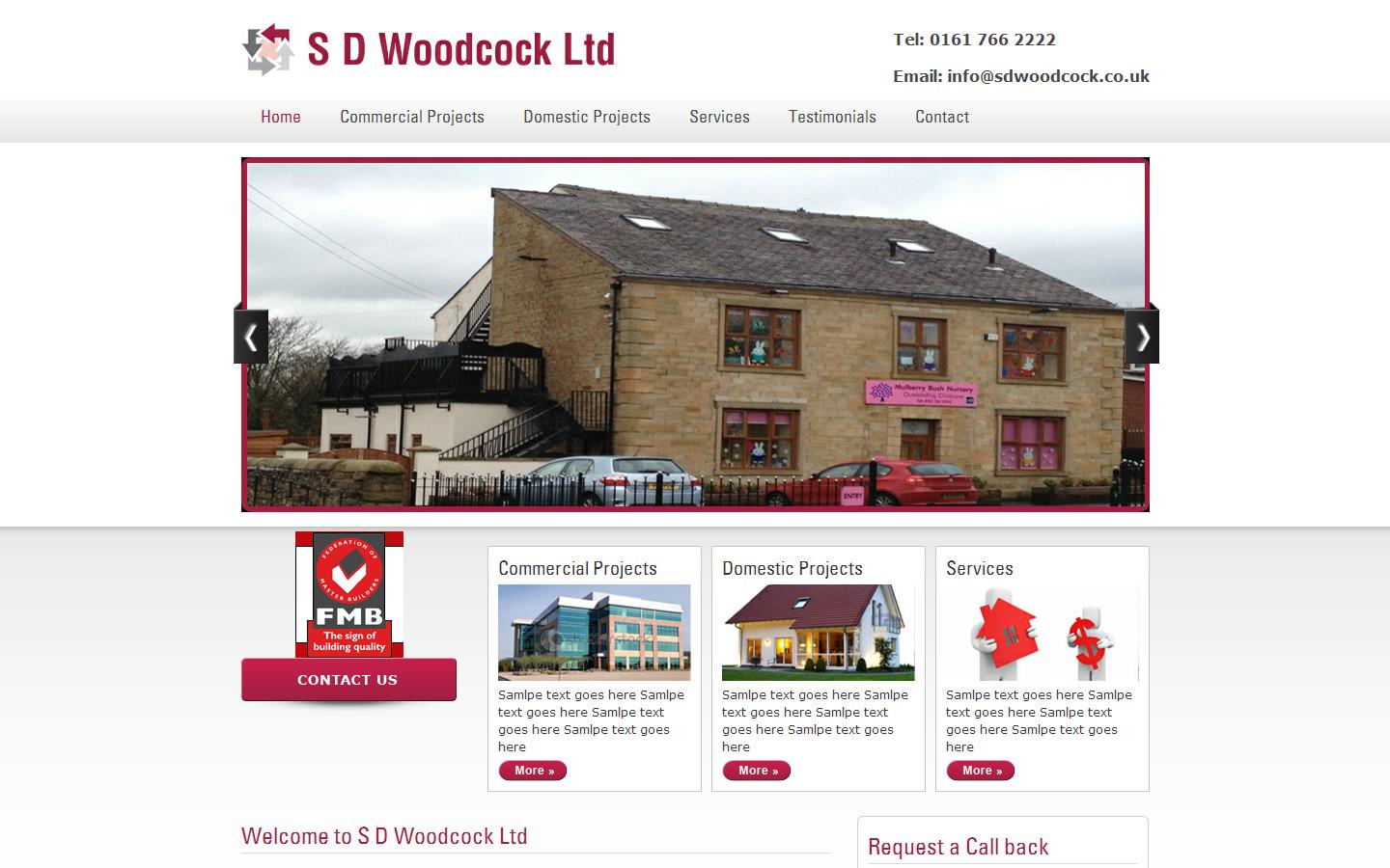 S D Woodcock Ltd Website