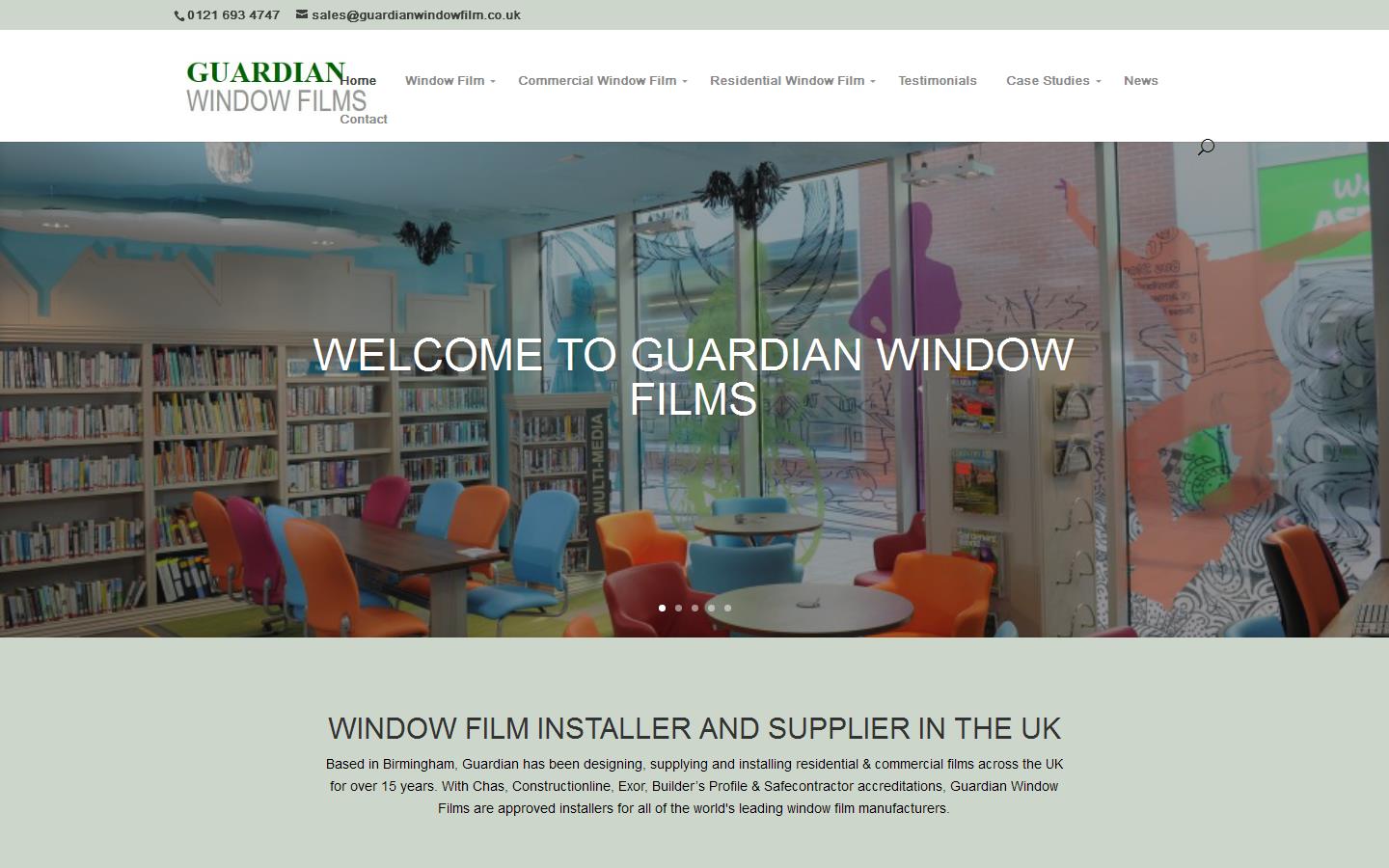 Guardian Window Films Website