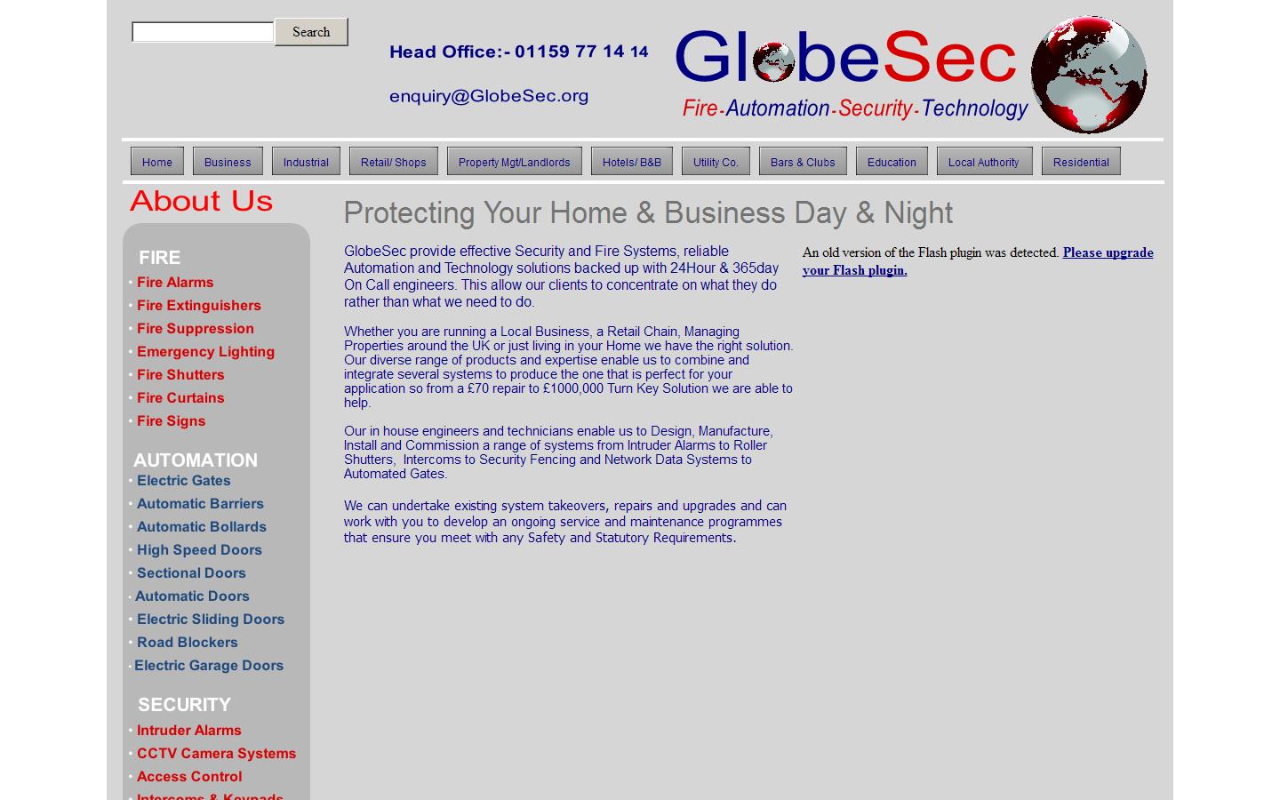 Globesec Security Ltd Website