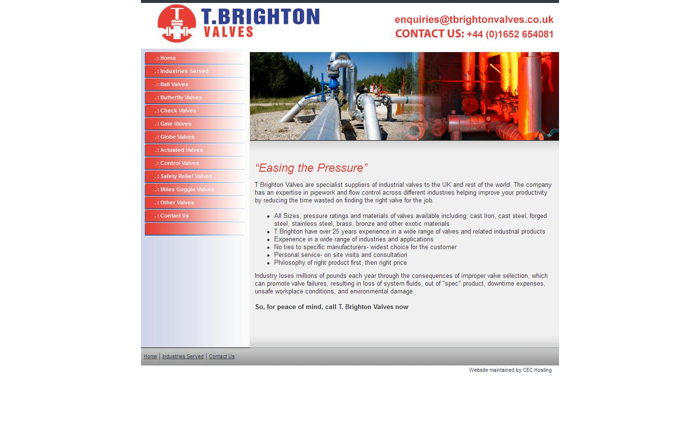 T Brighton Valves Website