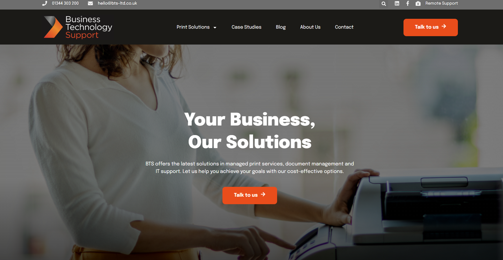 Business Technology Support Ltd Website