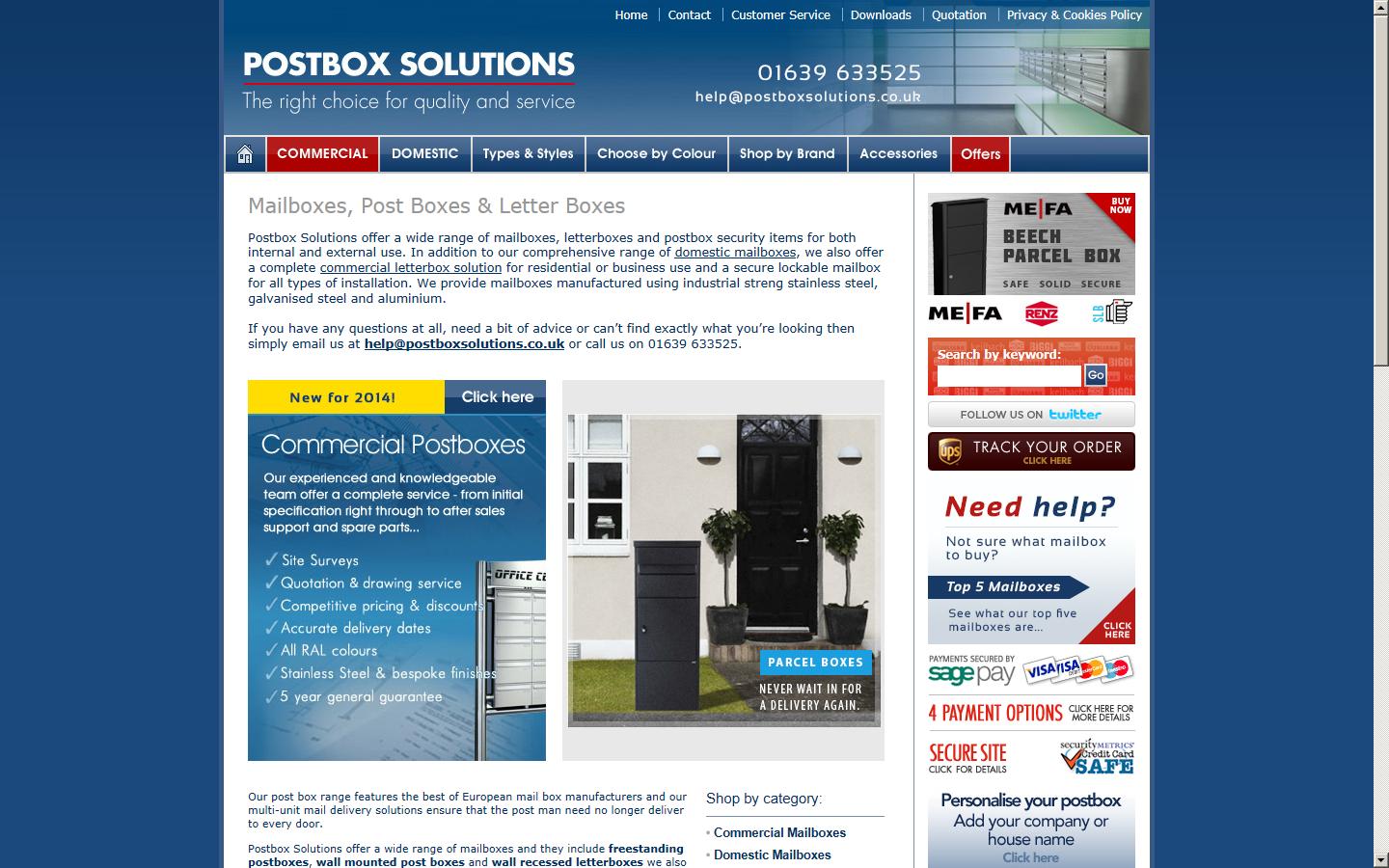 Postbox Solutions Ltd Website