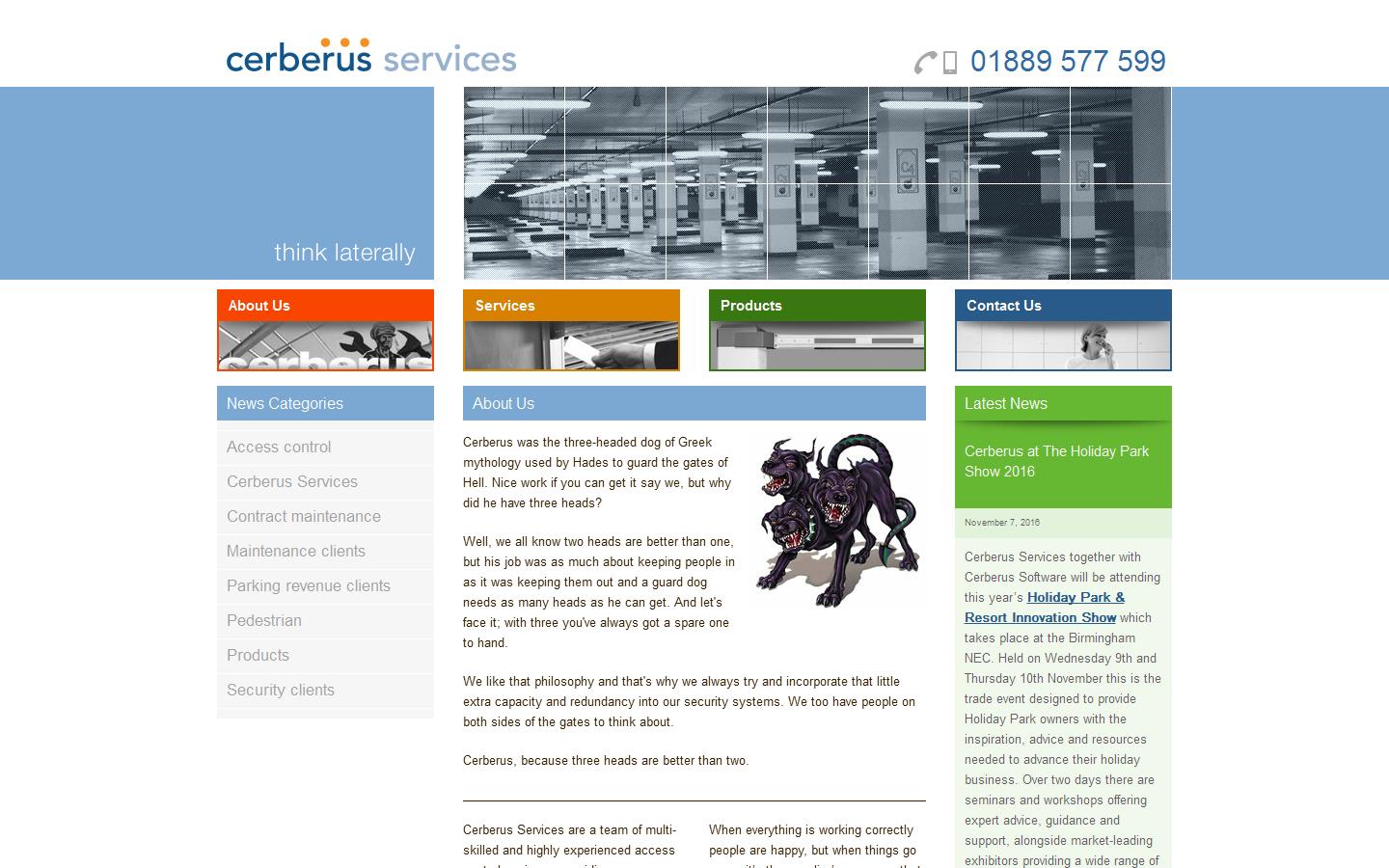 Cerberus Services Website