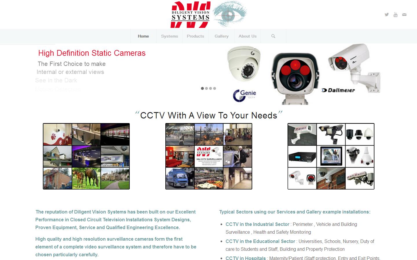 Diligent Vision Systems Website