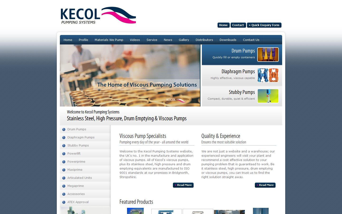 Kecol Pumping Systems Ltd Website