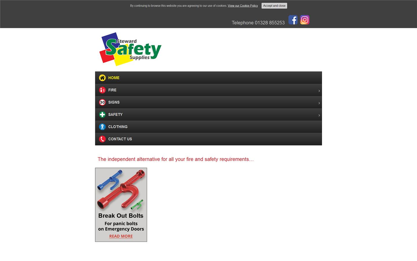 Steward Safety Supplies Website