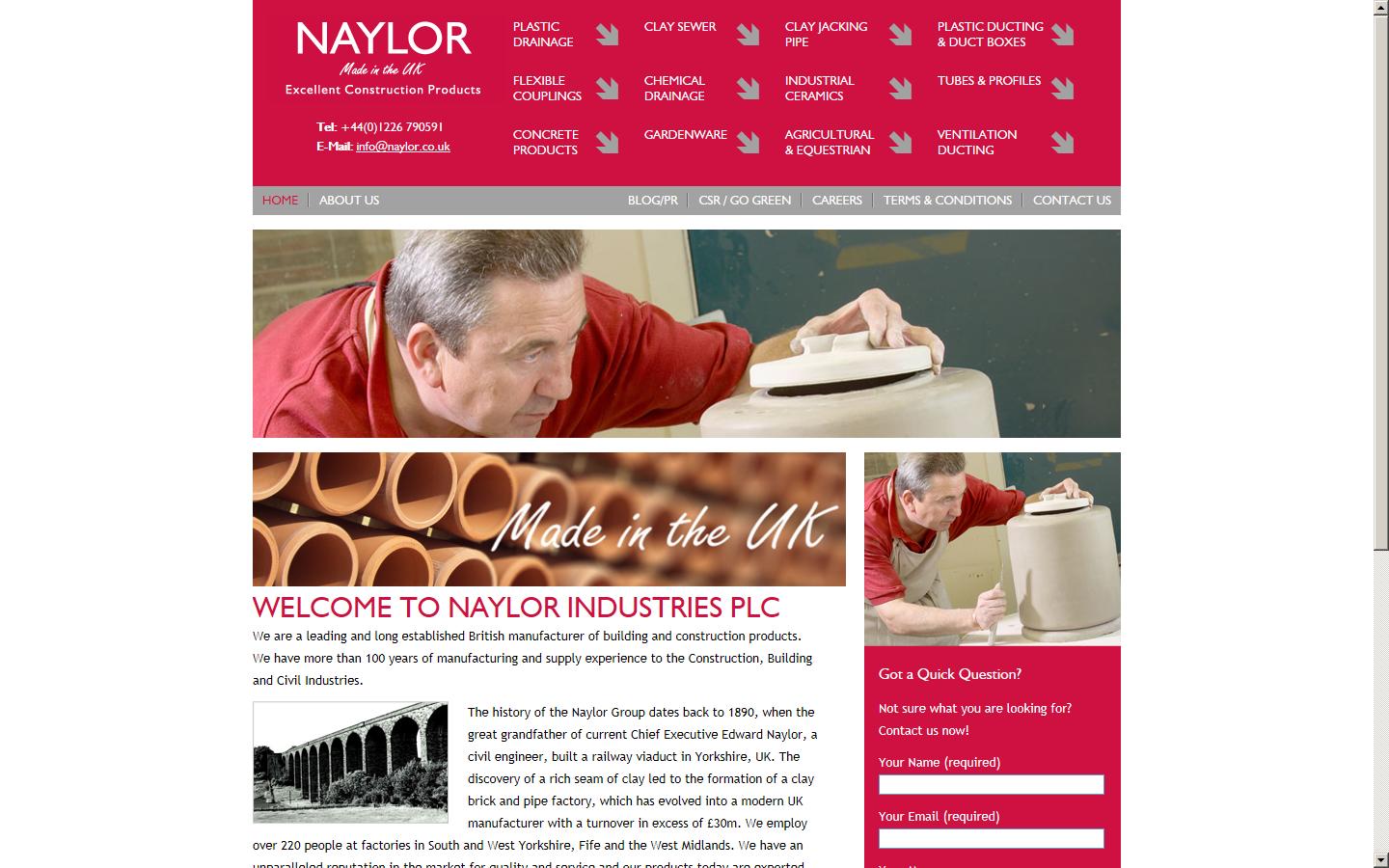 Naylor Drainage Website