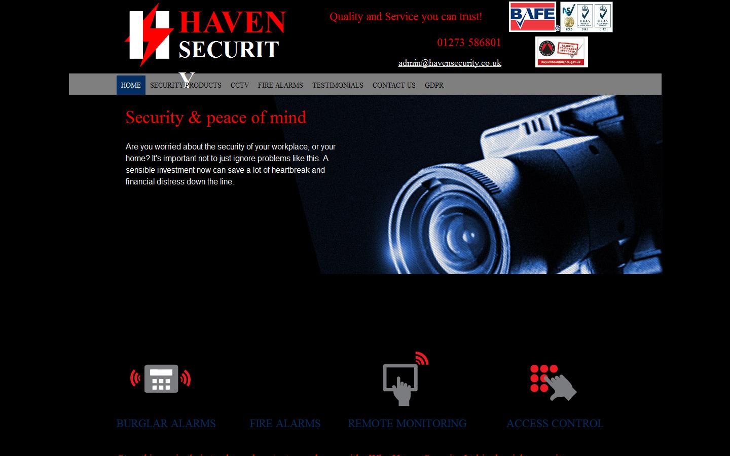 Haven Security Website