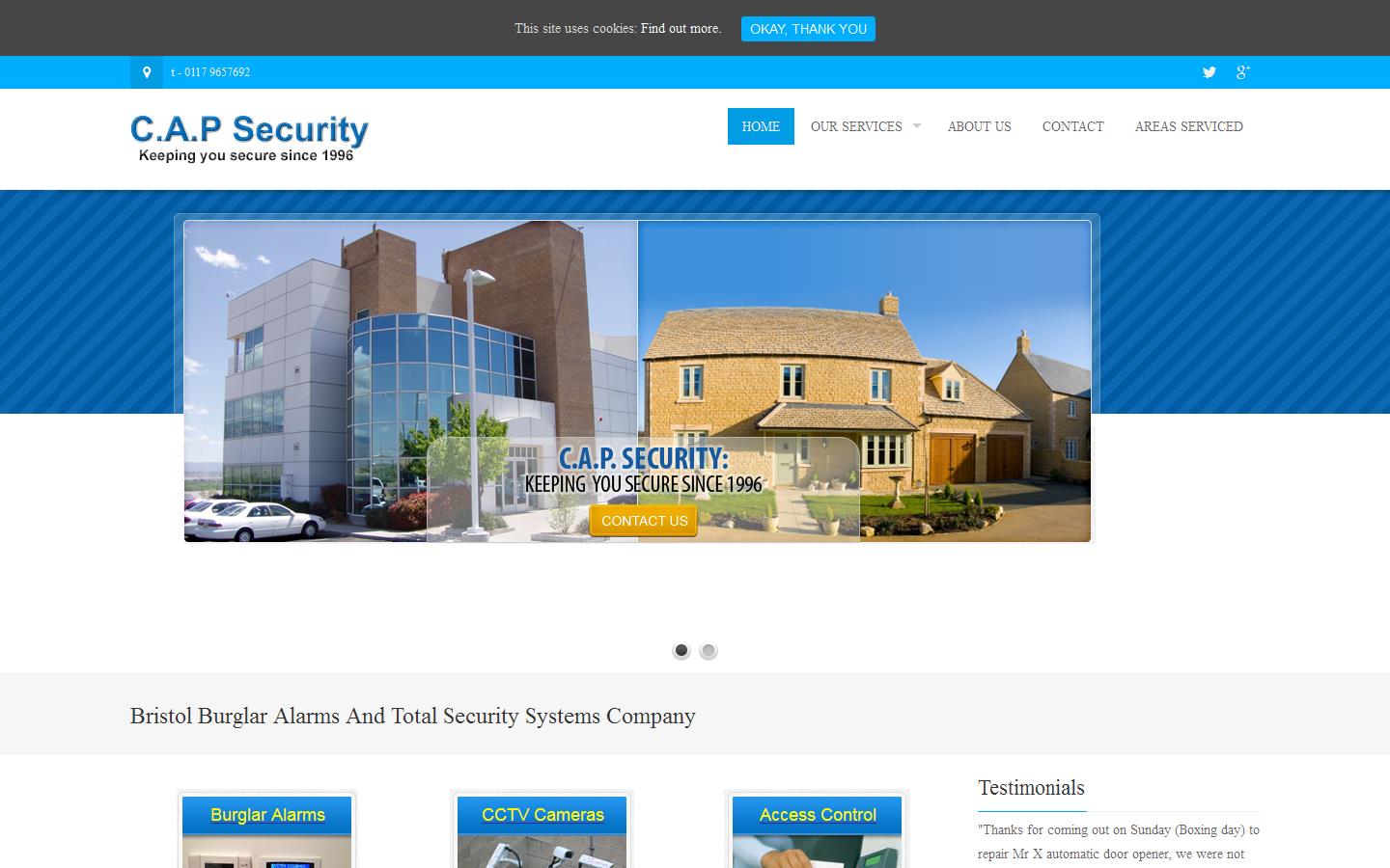 CAP Security Ltd Website