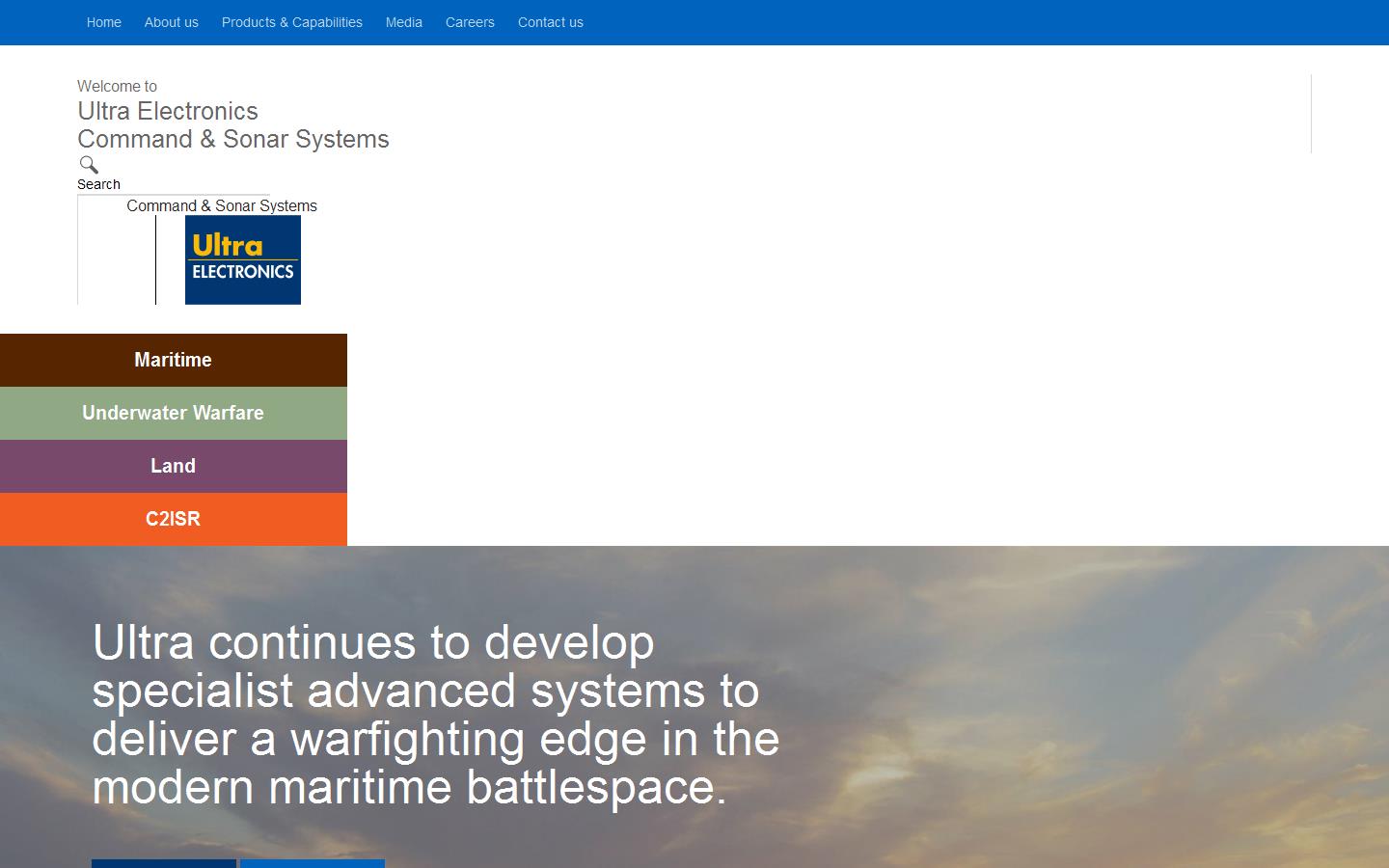 Ultra Electronics Command & Sonar Systems Ltd Website