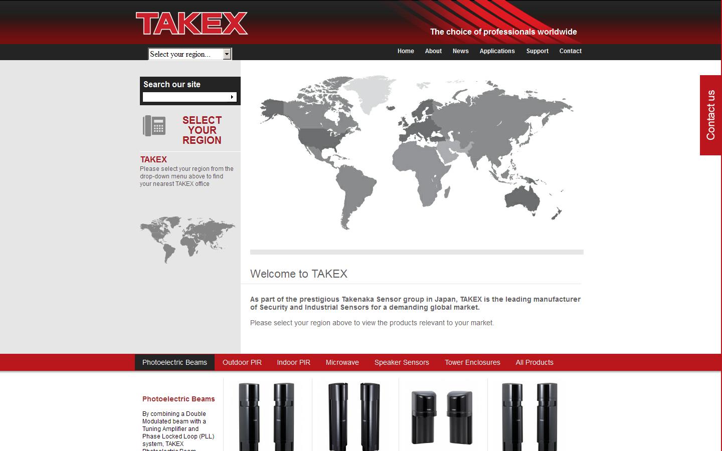 Takex Europe Ltd Website